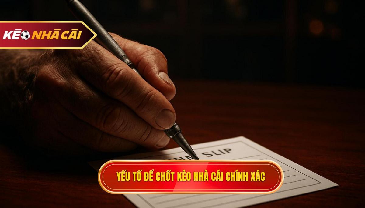 Yếu Tố Cốt Lõi Để Chốt Kèo Nhà Cái Nhanh và Chính Xác