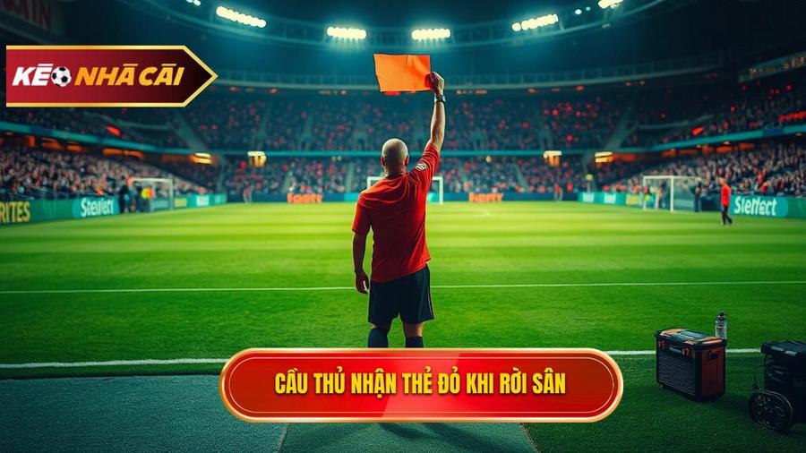 Luật FIFA quy định thế nào về việc cầu thủ rời sân nhưng vẫn nhận thẻ đỏ?
